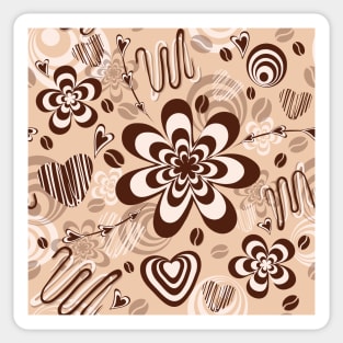 Chocolate cream and coffee Sticker